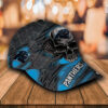 Nfl Carolina Panthers Skull Custom Name Cap Hat