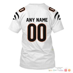 Nfl Cincinnati Bengals White Custom 3D Shirt Hoodie