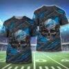 Nfl Detroit Lions Skull Wings 3D Shirt Hoodie