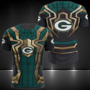 Nfl Green Bay Packers Spider Man 3D Shirt Hoodie