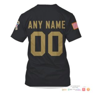 Nfl Los Angeles Rams Black Salute To Service Custom 3D Shirt Hoodie