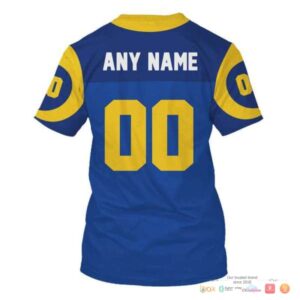 Nfl Los Angeles Rams Navy Blue Custom 3D Shirt Hoodie