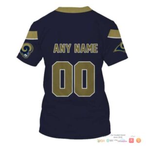 Nfl Los Angeles Rams Navy Custom 3D Shirt Hoodie