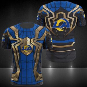 Nfl Los Angeles Rams Spider Man 3D Shirt Hoodie