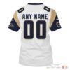 Nfl Los Angeles Rams White Navy Custom 3D Shirt Hoodie
