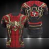 Nfl San Francisco 49Ers Spider Man 3D Shirt Hoodie