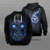 Nfl Tennessee Titans Fire Skull Lava 3D Shirt Hoodie
