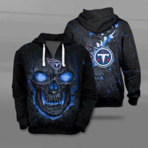 Nfl Tennessee Titans Fire Skull Lava 3D Shirt Hoodie