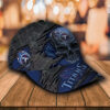 Nfl Tennessee Titans Skull Custom Name Cap Hat