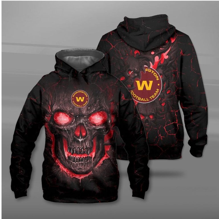 Nfl-Washington-Football-Team-Fire-Skull-Lava-3D-Shirt-Hoodie-1