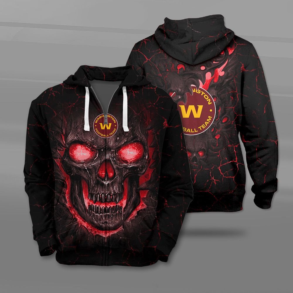 Nfl Washington Football Team Fire Skull Lava 3D Shirt Hoodie Nfl Washington Football Team Fire Skull Lava 3D Shirt Hoodie