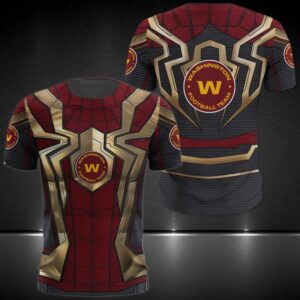 Nfl Washington Football Team Spider Man 3D Shirt Hoodie