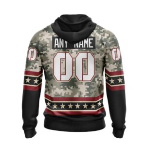 Nhl Arizona Coyotes Honor Military With White Camo Color Personalized 3D Hoodie Shirt