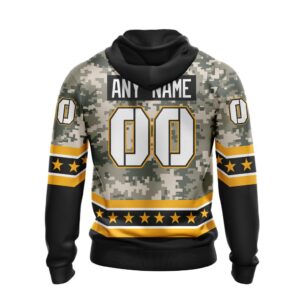 Nhl Boston Bruins Honor Military With White Camo Color Personalized 3D Hoodie Shirt
