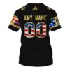 Nhl Boston Bruins Personalized American Flag 3D Hoodie Shirt