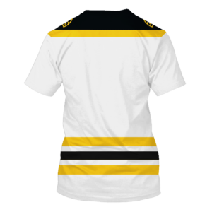Nhl Boston Bruins Personalized White Yellow 3D Hoodie Shirt