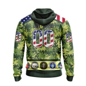 Nhl Buffalo Sabres Honor Military With Green Camo Color Personalized 3D Hoodie Shirt