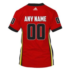 Nhl Calgary Flames Personalized Red 3D Hoodie Shirt