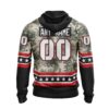Nhl Carolina Hurricanes Honor Military With White Camo Color Personalized 3D Hoodie Shirt