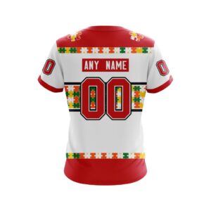 Nhl Chicago Blackhawks Autism Awareness Ver3 Personalized 3D Hoodie Shirt