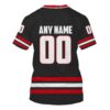 Nhl Chicago Blackhawks Personalized Black Red 3D Hoodie Shirt