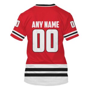 Nhl Chicago Blackhawks Personalized Red White Green 3D Hoodie Shirt