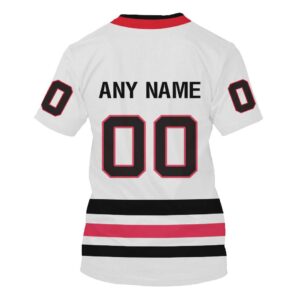 Nhl Chicago Blackhawks Personalized White 3D Hoodie Shirt