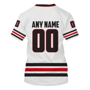 Nhl Chicago Blackhawks Personalized White Red 2 3D Hoodie Shirt