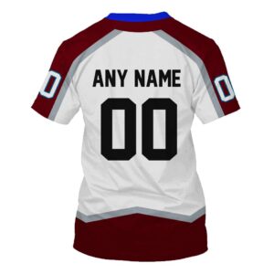 Nhl Colorado Avalanche Personalized Red White 3D Hoodie Shirt