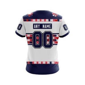 Nhl Columbus Blue Jackets Autism Awareness Ver2 Personalized 3D Hoodie Shirt