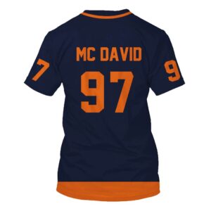 Nhl Connor Mcdavid Edmonton Oilers Personalized Navy 3D Hoodie Shirt