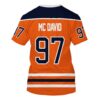 Nhl Connor Mcdavid Edmonton Oilers Personalized Orange 3D Hoodie Shirt