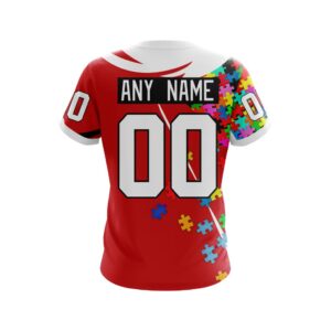 Nhl Detroit Red Wings Autism Awareness Ver2 Personalized 3D Hoodie Shirt