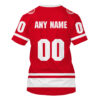 Nhl Detroit Red Wings Personalized Red 3D Hoodie Shirt
