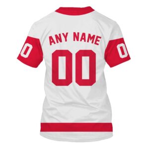 Nhl Detroit Red Wings Personalized White 3D Hoodie Shirt