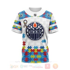 Nhl Edmonton Oilers Autism Awareness Personalized 3D Hoodie Shirt %E2%80%93 Limtied Edition
