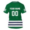 Nhl Hartford Whalers Personalized Green White 3D Hoodie Shirt