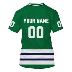 Nhl Hartford Whalers Personalized Green White 3D Hoodie Shirt