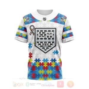 Nhl Los Angeles Kings Autism Awareness Personalized 3D Hoodie Shirt %E2%80%93 Limtied Edition