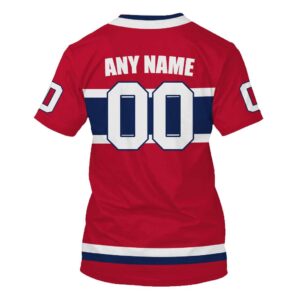 Nhl Montreal Canadiens Personalized Red 3D Hoodie Shirt