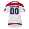 Nhl Montreal Canadiens Personalized White 3D Hoodie Shirt