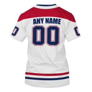 Nhl Montreal Canadiens Personalized White 3D Hoodie Shirt