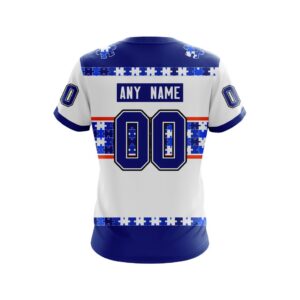 Nhl New York Islanders Autism Awareness Ver2 Personalized 3D Hoodie Shirt