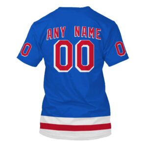Nhl New York Rangers Personalized Blue 3D Hoodie Shirt