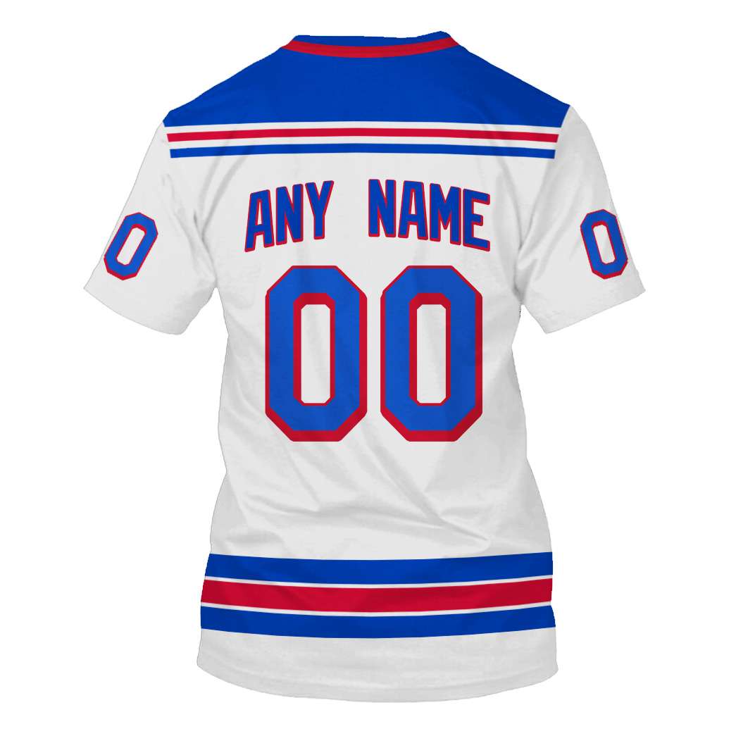 Nhl New York Rangers Personalized White 3D Hoodie Shirt Nhl New York Rangers Personalized White 3D Hoodie Shirt