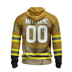 Nhl Ottawa Senators Honnor Firefighter Yellow Personalized 3D Hoodie Shirt