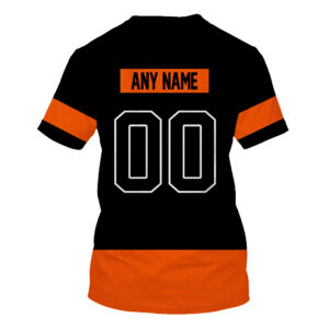 Nhl Philadelphia Flyers Personalized Custom Black Orange 3D Hoodie Shirt