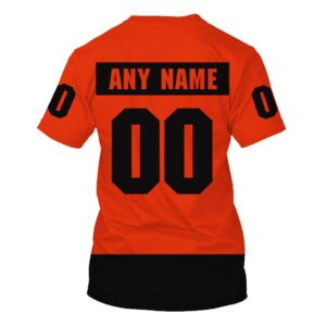 Nhl Philadelphia Flyers Personalized Dark Orange 3D Hoodie Shirt