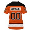 Nhl Philadelphia Flyers Personalized Light Orange 3D Hoodie Shirt
