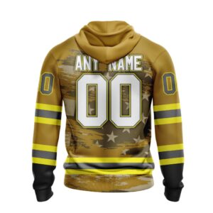 Nhl Pittsburgh Penguins Honnor Firefighter Yellow Personalized 3D Hoodie Shirt